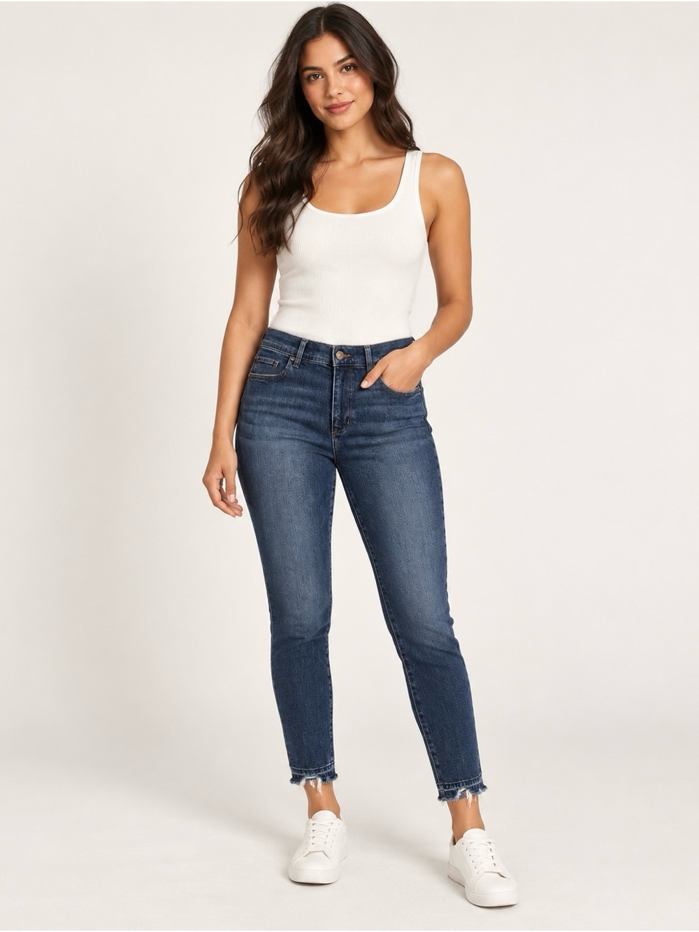 LOFT Outlet Dark Blue Ankle Skinny Jeans